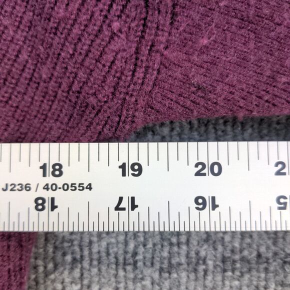 White House Black Market Women's Sweater Dress Purple Small Long Sleeve V-Neck - Picture 12 of 12